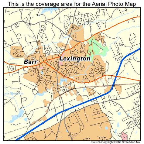 aerial photography map  lexington sc south carolina