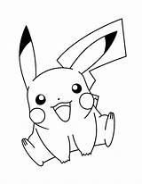 Pikachu Ausmalbild sketch template