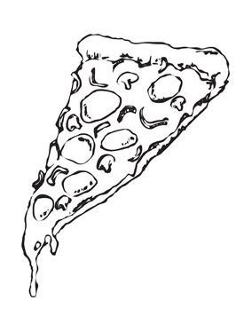 food drumstick coloring page pizza slice coloring page pizza