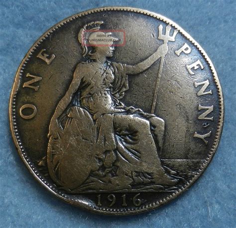 penny large cent uk great britain foreign coin vintage