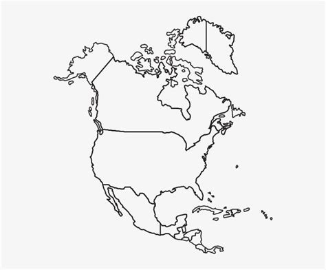 printable north america blank map png image   search