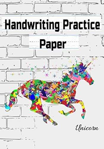 handwriting practice paper dotted  tracing letters  numbers