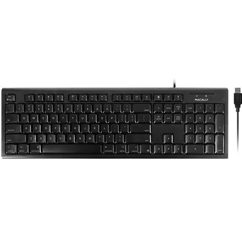 macally  key full size usb keyboard black qkeyb bh photo