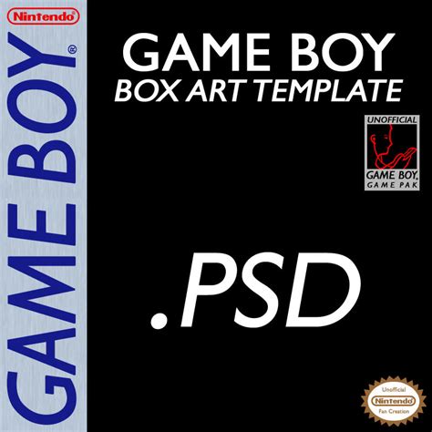 game boy box art template  blueamnesiac  deviantart