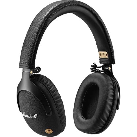 marshall monitor  ear bluetooth headphones black