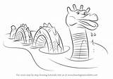 Ogopogo Drawing Draw Step Tutorials Creatures Other Drawingtutorials101 sketch template