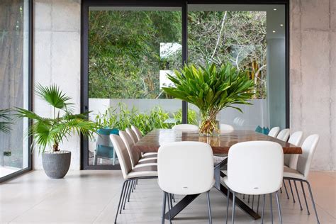 Tropical Plants Fill Indoor Courtyard At Casa Las Vistas