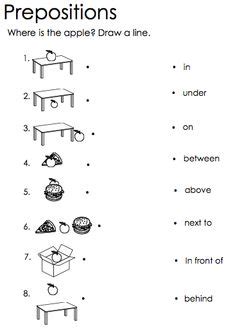preposition  place worksheet grade  preposition worksheets