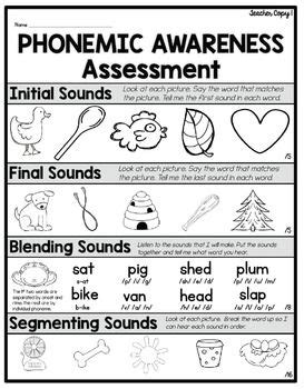 teach child   read phonics awareness worksheet   kindergarten