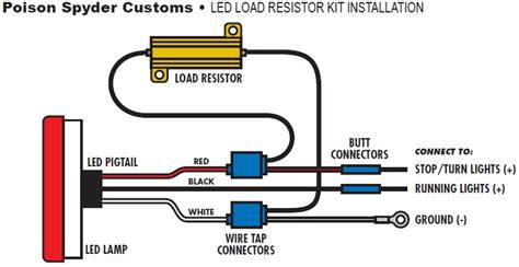 led stop turn tail light wiring diagram