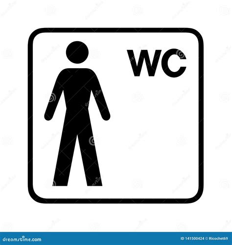 male toilet restroom icon symbol royalty  illustration cartoondealercom