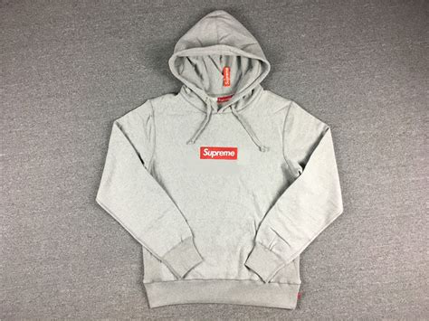 gray supreme box logo hoodie   cliparts  images  clipground