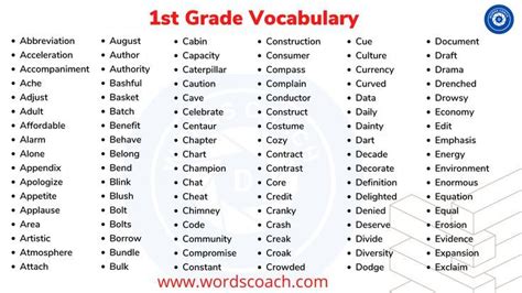 st grade vocabulary vocabulary words vocabulary vocab