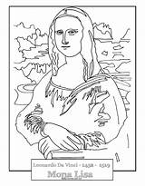 Mona Lisa Leonardo Vinci Da Drawing Getdrawings Line Drawings sketch template