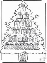 Advent Coloring Pages Christmas Printables Color Children Calendar Adventskalender Tree Calender Print sketch template