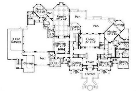 awesome luxury estate home floor plans  home plans design