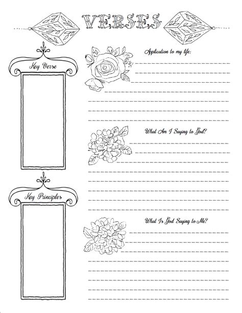 bible journaling printables including    color
