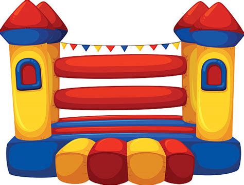 inflatable castle illustrations royalty free vector graphics and clip
