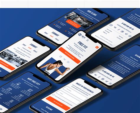 fit landing page  fitness franchise  behance