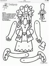 Indiaan Indien Kleurplaten Marionetas Trekpop Kleurplaat Titeres Knutselen Knutselpagina Indianen Articuladas Rodeo 1757 Pasen Indio Downloaden Uitprinten sketch template