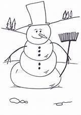 Snowman Coloring Pages Printable Christmas Kids Color Snow Sheet Sheets Bestcoloringpagesforkids Snowmen Visit Cartoon sketch template