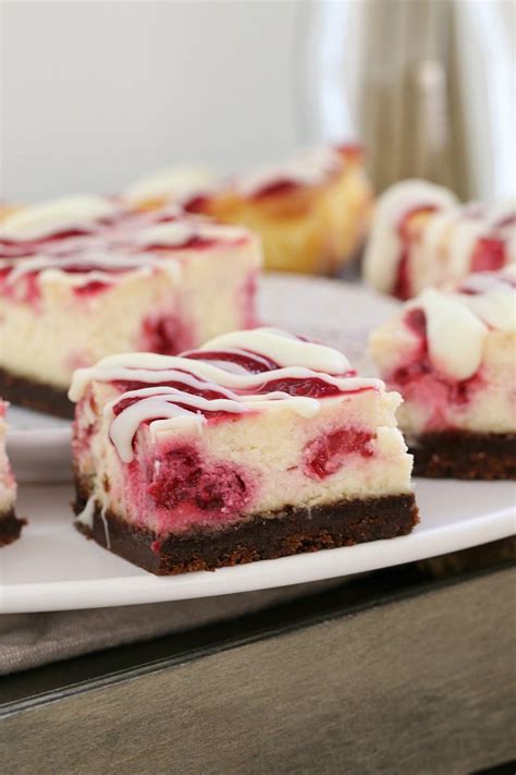 white chocolate raspberry cheesecake slice bake play smile