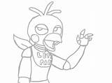 Chica Toy Pages Sketch Coloring Five Nights Freddy Template sketch template