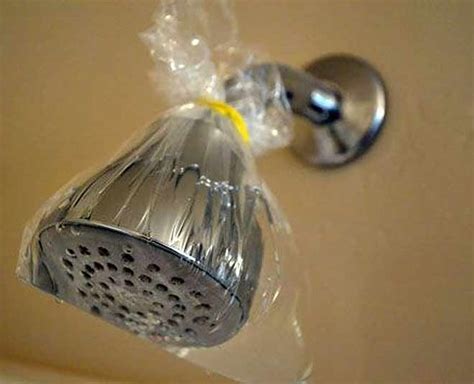 clogged shower head fix    simple cleaning hacks clogged