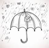 Umbrella Ombrello Regen Paraplu Pioggia Schizzo Schets Een Szkic Parasol Deszczu Grafika sketch template