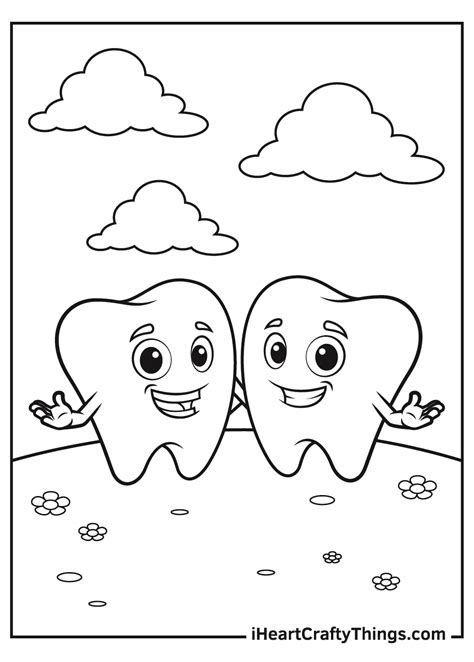 dental hygiene coloring pages