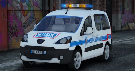 Peugeot Partner Tepee Police Municipale [ Non Els Replace Addon Ons