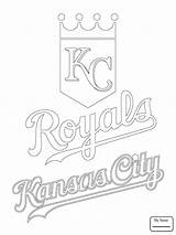 Royals Coloring Kansas City Logo Pages Printable Chiefs Mlb Atlanta Drawing Sheets Royal Supercoloring Sports Crafts Baseball Braves Color Animals sketch template