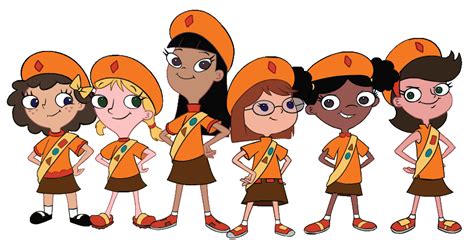 Image Fireside Girls Stand Together Art Png Phineas En