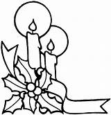 Christmas Coloring Pages Candles Printable Decorations Candle Cliparts Line Drawing Clipart Color Online Kids Drawings Clip Xmas Natale Disegni Para sketch template