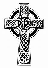 Celtic Cross Coloring Large sketch template