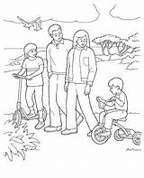 Coloring Family Pages Getdrawings Members Tree sketch template