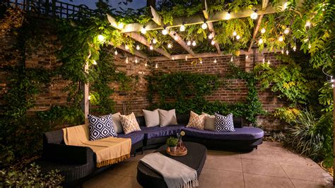 ways  bring light   backyard party upgrade  yard lighting  led  smart  cnet