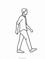 Caminando Caminar Caminhando Colorare Persona Corriendo Piedi Ultracoloringpages Disegni Prints sketch template