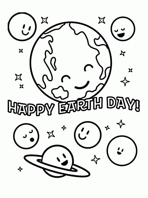 printable earth day coloring pages holiday vault