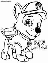Paw Patrol Coloring Pages Printable Kids Print Printables Characters Chase Pdf Rocky Color Coloringhome Template Colorings Getcolorings Gif Usage Crafts sketch template
