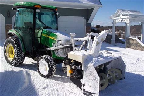 snowvac front mounted snowblowers  commercial trucks tractors  loaders
