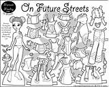 Marisole Printable Dolls Cyberpunk Colouring Paperthinpersonas sketch template
