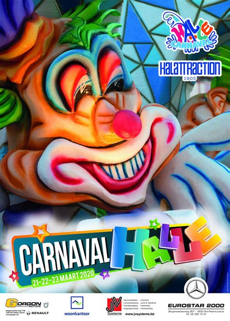 jaaraffiche van carnaval halle  carnaval halle