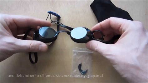 nootca swim goggle instructions nose piece removal youtube