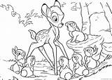 Bambi Coloring4free sketch template