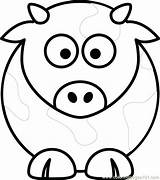 Coloring Pages Cow Face Cute Printable Head Sheep Color Getcolorings Cows Print Book Animals sketch template