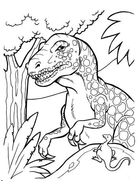 printable dinosaur coloring pages clip  color part
