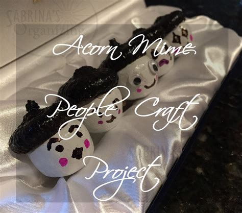 acorn mime people craft project sabrinas organizing