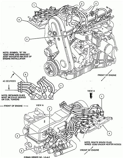 schematic diagram showing   spark plug wires wiring  printable