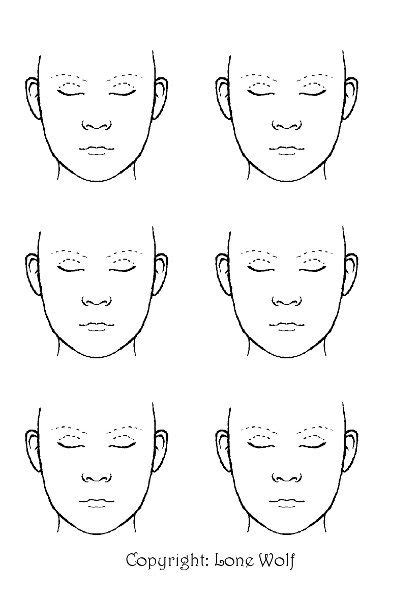 printable face template  face painting printable templates